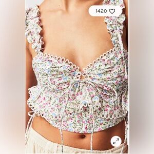 NWT For Love & Lemons Gia Top XL